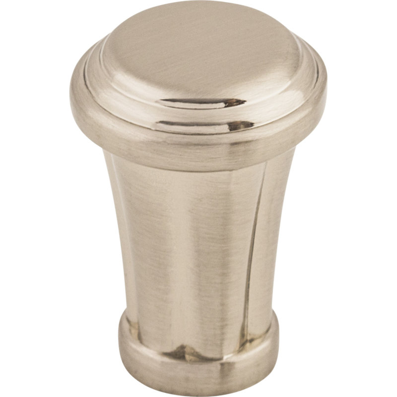Luxor 7/8" Diameter Round Knob, 7/8" Knob Diameter, Brushed Satin Nickel
