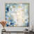 Toile avec cadre flottant or