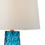 Lampe de table 1 lumière en verre martelé de 27 po de hauteur - Bleu
