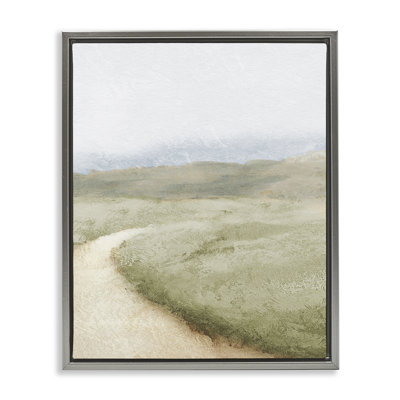 Cadre flottant Green Pasture Quiet Landscape, design par Michael Marcon