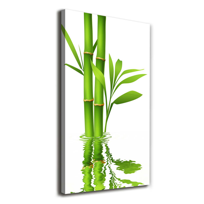 Bamboo 1 Piece Wrapped Canvas Wall Art