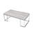 Spacious Rectangular Wood Coffee Table And Sleek Metal Sled Base Modern Table, With Chic