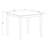 3 Piece Counter Height Pub Set for Small Spaces Contains a Square Dining Room Table and 2 Linen Fabric Chairs, Mahogany-1826807651