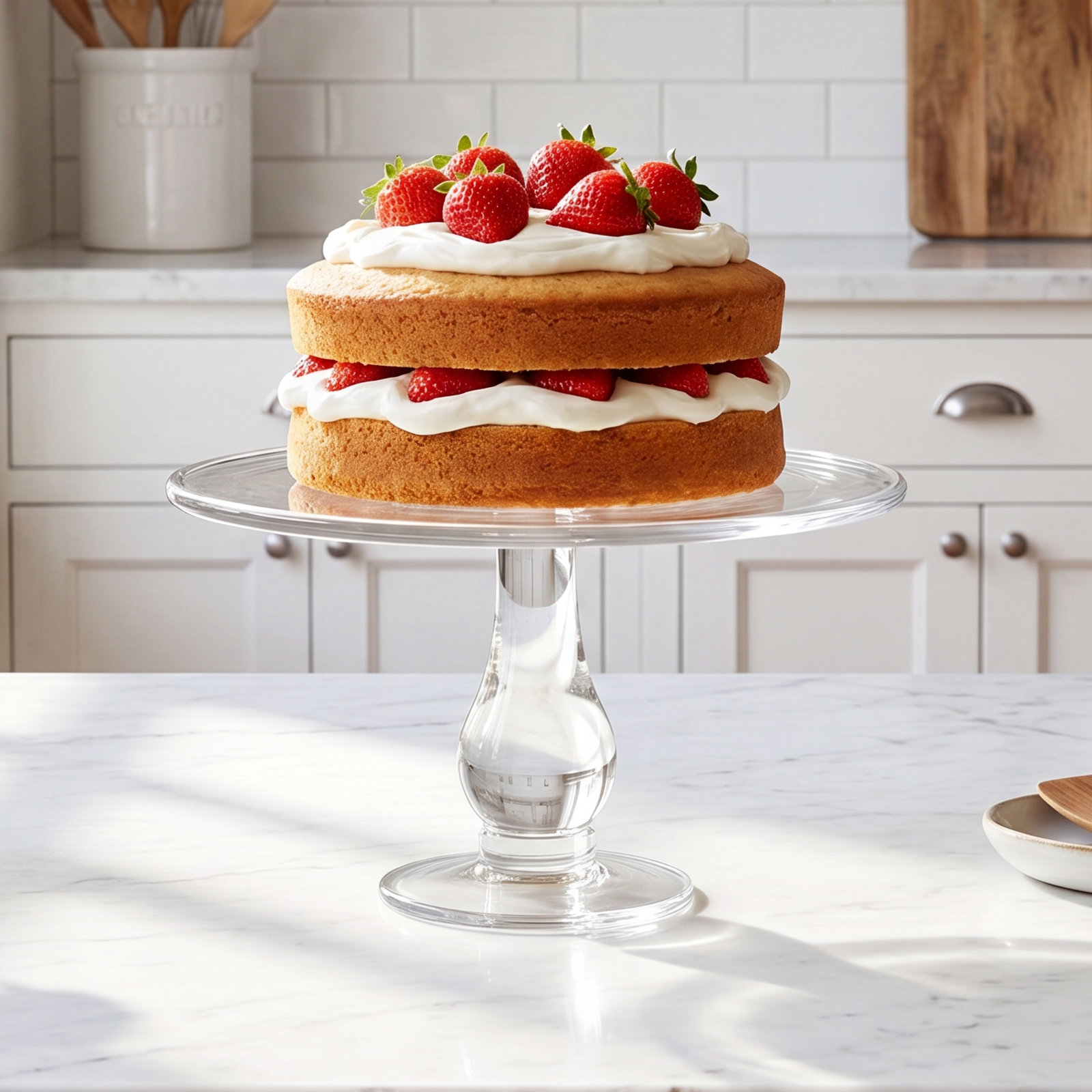 Oneida Glass Cake Stand