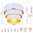 Rochell Diameter 12.2" Plug-in Pendant Light, Hanging Lamp with Dimmable, Hanging Light with 15 ft Plug Cord-1846106524
