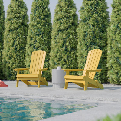 Chaise Adirondack pliante en résine Balasi