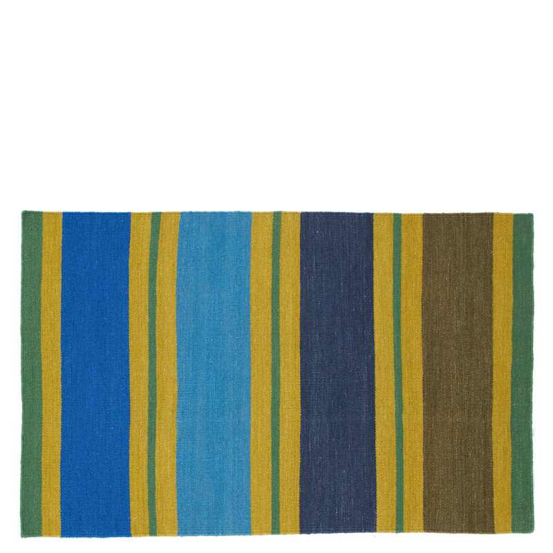 Benares Azure Rug, Rectangle 3'11" x 5'11"