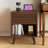 Mid-century Modern Nightstand With Charging Station, Fluted Drawer, Wood Bedside Tables With Open Shelf, Walnut