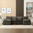 Modern Large  Fabric U-Shape Sectional Sofa-1174972899