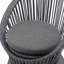Chaise longue moderne en osier 26,7 "avec structure en rotin et en fer