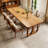 Burlywood Rectangular Solid Wood Dining Table-217827177