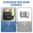 2 Drawer Lateral File Cabinet with Lock - Home Office Storage for Letter/Legal/F4/A4 Hanging Files - Requires Assembly-108868211