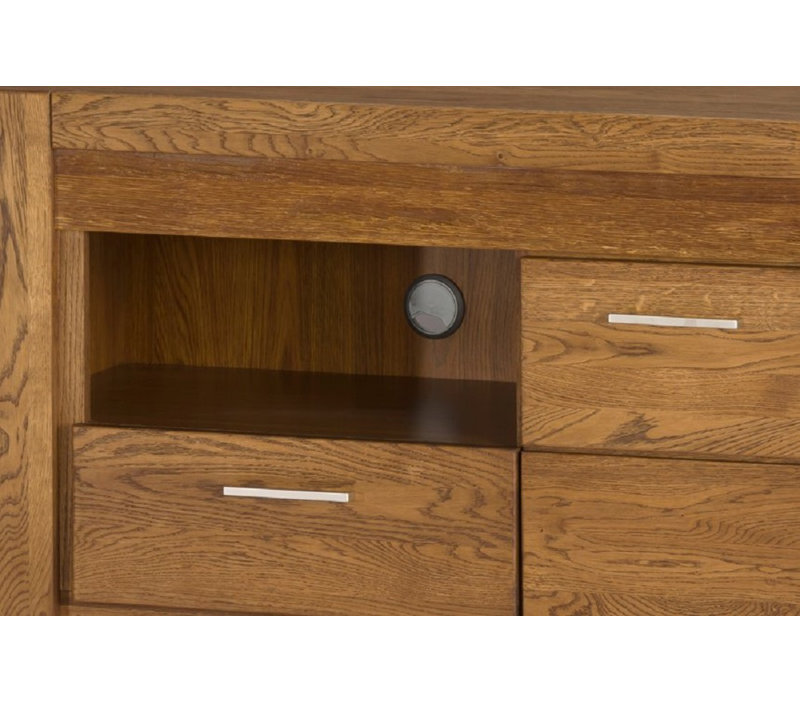 VELVET Solid and Manufactured Oak Wood TV Stand for TVs up to 60"