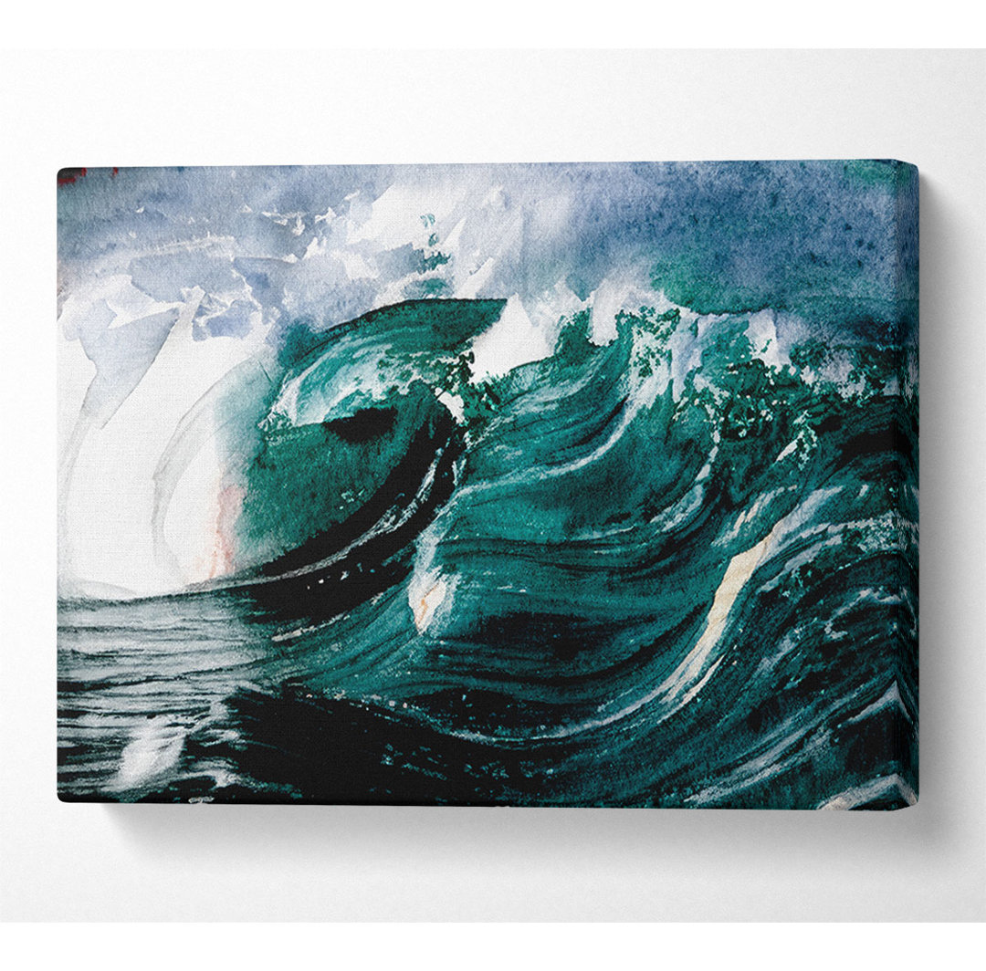 The Green Crashing Waves - Kunstdrucke auf Leinwand