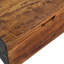 Table basse en bois massif avec poignée en châtaignier