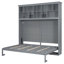 Grand lit escamotable mural avec tablettes supérieures et USB-606658762