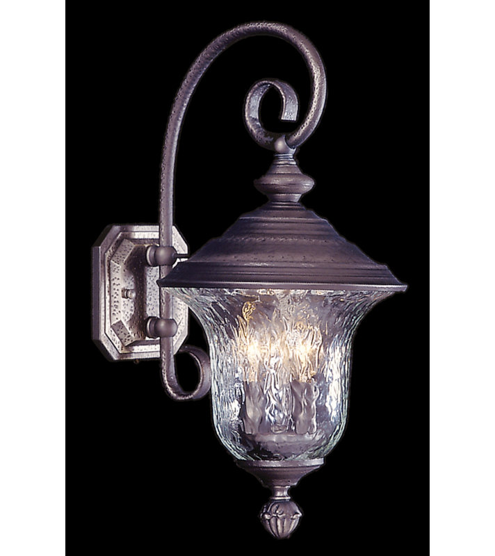 Lanterne murale d’extérieur à 3 ampoules Vogel, 25 po x 13,5 po x 15 po, Fer