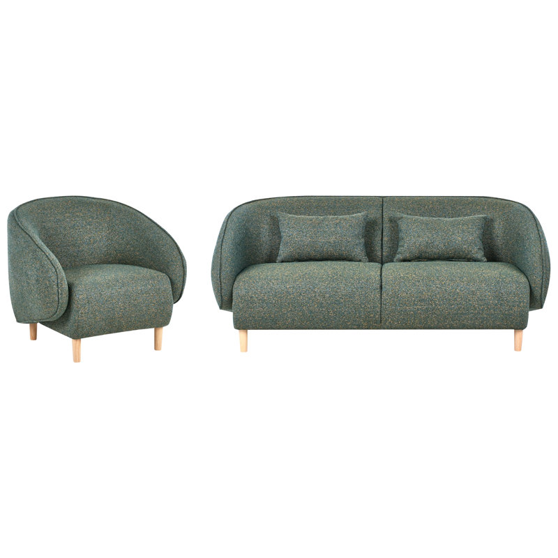 Sofa Set Winthrop Fabric, Green