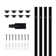 H Track Rail Kit, 4" H Type Track Light Rails+End Caps+Live End Feed Connector