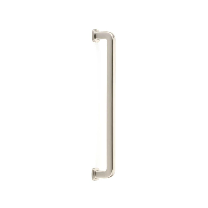Poignée de porte de douche en verre Emtek Westridge (GBTB), 12", Nickel satiné