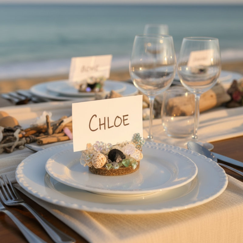 Coastal Place Card Holder (Set of 4)