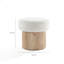 Repose-pieds moderne avec rangement blanc 15,8 "H