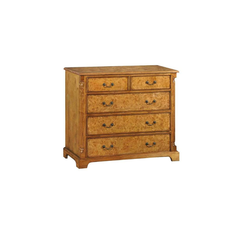 Henry Solid Wood 95 cm W Chest of 5 Drawers