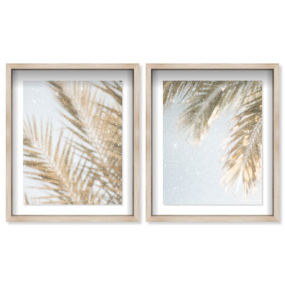 Palm Visions Set Framed Graphic Art