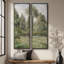 «Vintage Poplar Landscape Wall art», ensemble de 2 toiles encadrées 20 x 60 pouces-555525098