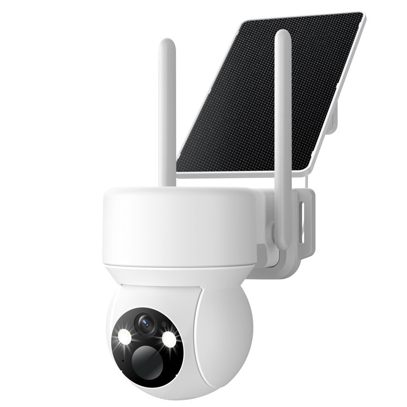 Caméra de sécurité extérieure PTZ solaire 4G LTE cellulaire, sans Wi-Fi avec carte SIM, résolution 2K, vision nocturne avec projecteur pour ferme et jardin.