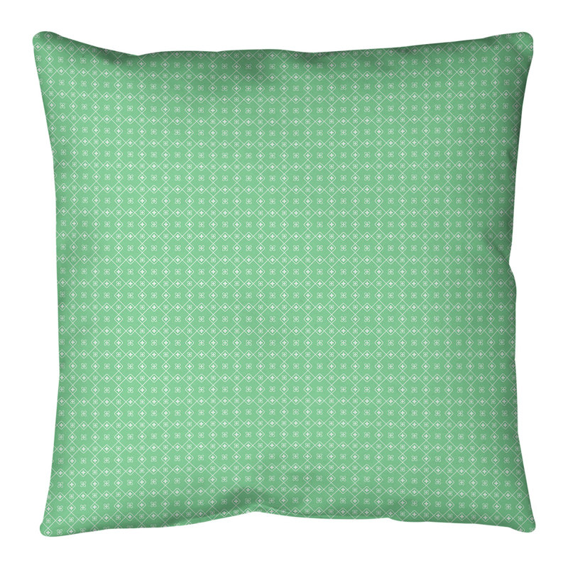 Coussin de sol Katelyn Elizabeth, 28 po x 28 po, Vert / blanc