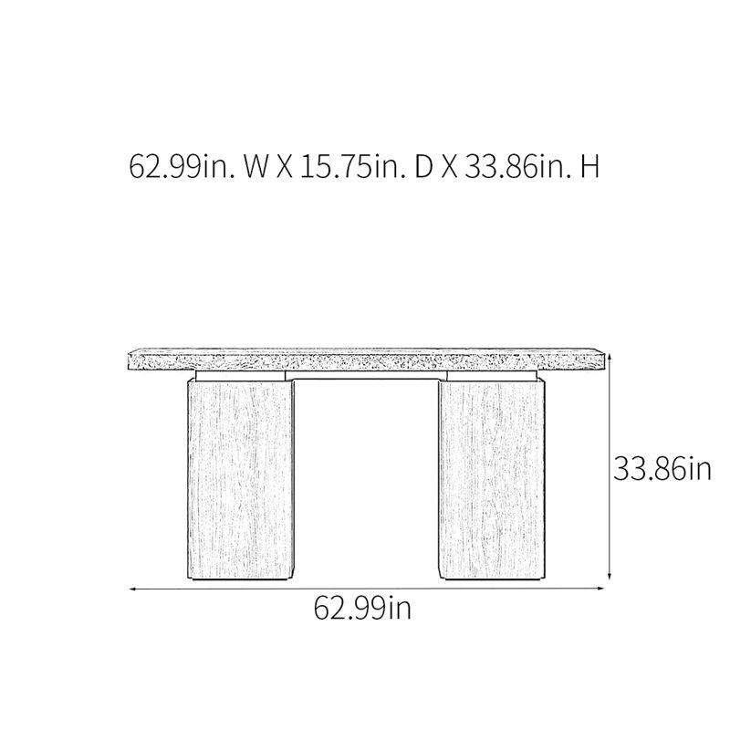 Retro Minimalist Console Table