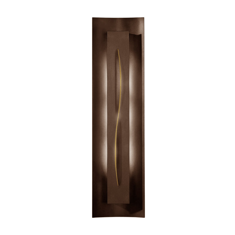 Gallery Dimmable 8 Lbs Flush Mount Scone, Dark Smoke, Amber
