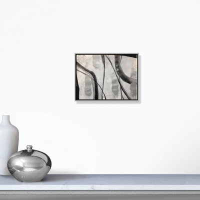 Platine abstraite - cadre flottant, reproduction d'art sur toile