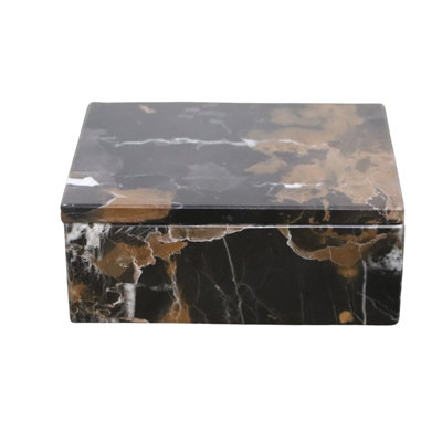 Marble Keepsake Box - King Gold