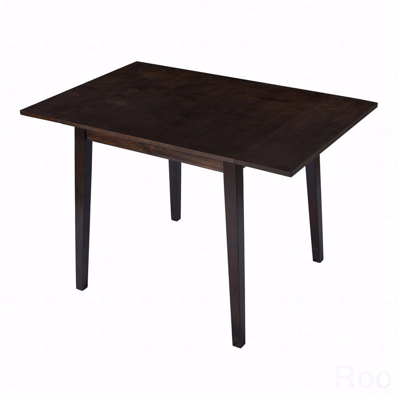 Table de salle à manger extensible de 29 à 45 po pour 4 personnes, table de cuisine pliante avec pieds en bois d'hévéa, table de salle à manger peu encombrante