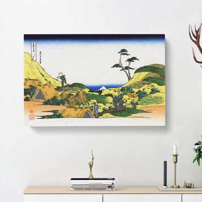 Shimomeguro by Katsushika Hokusai - Wrapped Canvas