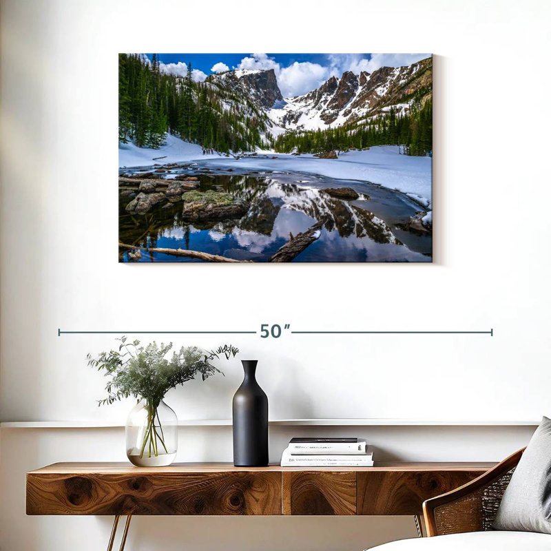 Alvord Dream Lake dans les montagnes Rocheuses, H 24 po x l 36 po