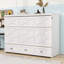 Grand lit escamotable en bois avec tiroir et ports et prises USB-1160793869
