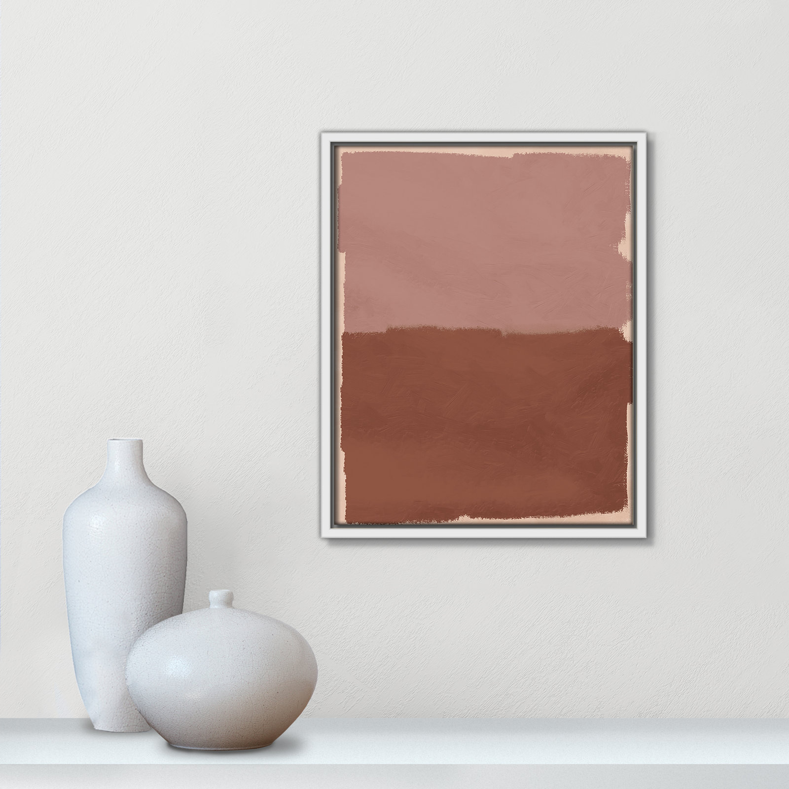 Hollow Delight Print by Marcus Prime, 12.5'' W x 15.5'' H, White Floater