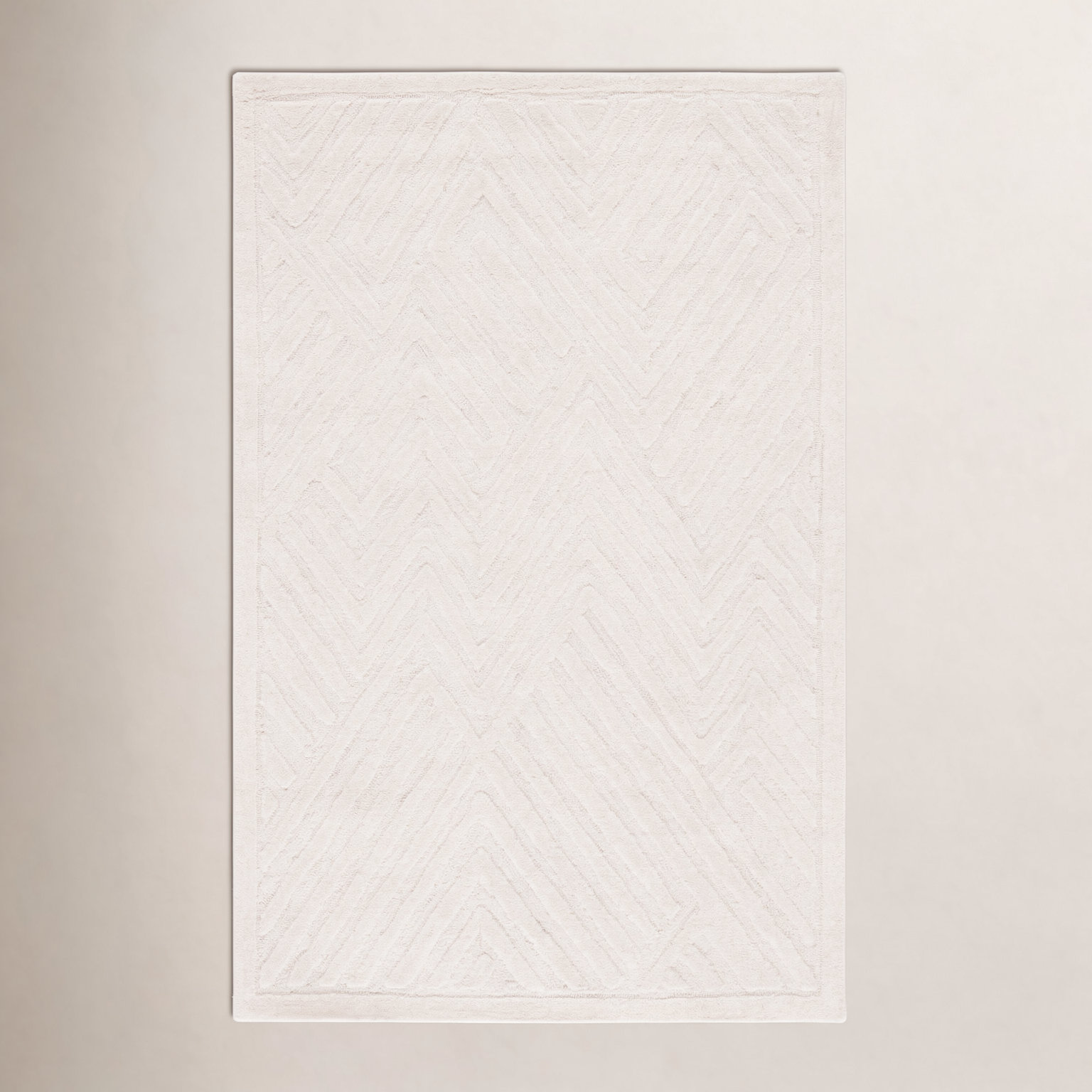 Ginna Hand-Tufted Wool Geometric Rug, Rectangle 5' x 8'