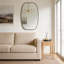 Miroir ovale encadré pour mur-530020432