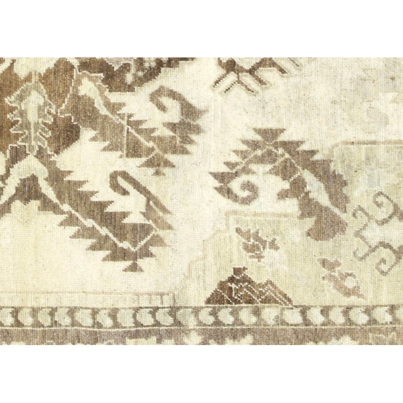 One-of-a-Kind 4'4" X 6'8" 1960s Wool Area Rug in
