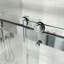 Porte de douche à double coulissement lisse sans cadre avec verre transparent de 3/8 po (10 mm) de 61 à 67 po x l 76 po Opal Mirage MCOCOD-98947147