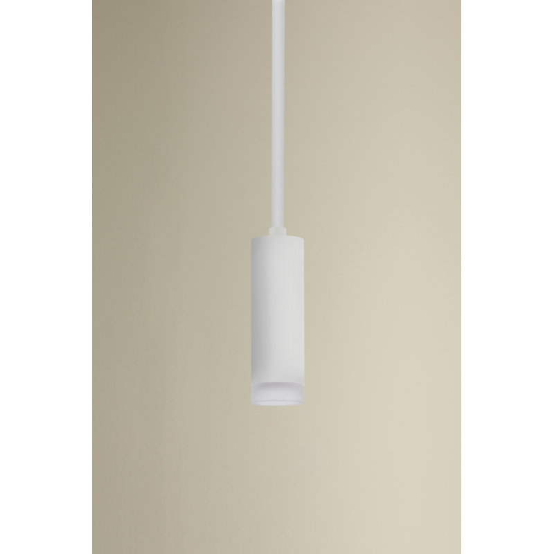 Luxe 1 - Light LED Pendant, 17 W, Marble, 56" H x 2.5" W x 2.5" D