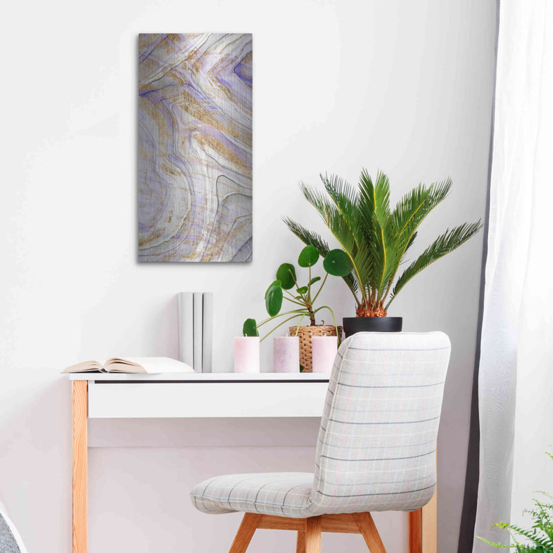 «Amethyst and Gold I» par Studio W, H 24 po x l 12 po