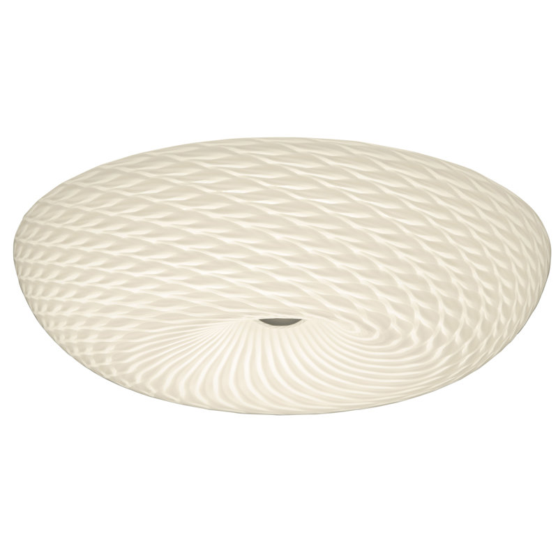 Plafonnier encastré bol simple à 3 lumières de 18 po Swirled