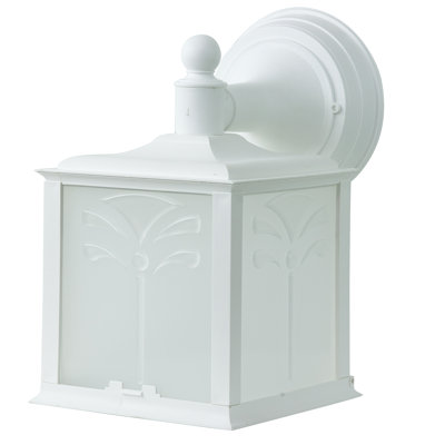 Lanterne murale d’extérieur 1 ampoule 10,5 po blanc Keisha