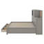 Lit de jour double avec tiroirs, tablette souple supérieure, tablette et port USB-210259556