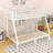 Metal Bunk Bed With Ladder And Guardrails-541667401-541667400